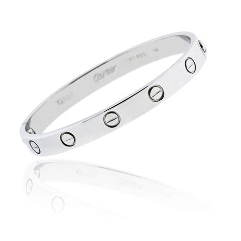 cartier love bangle silver|cartier love bracelet price euro.